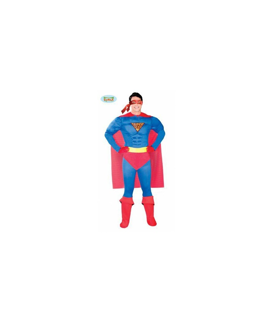 COSTUME UOMO SUPERMAN TAGLIA UNICA